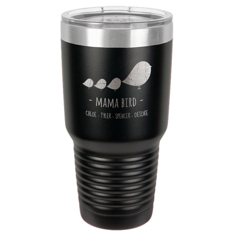Image of Mama Bird Personalized Stainless Steel Tumbler