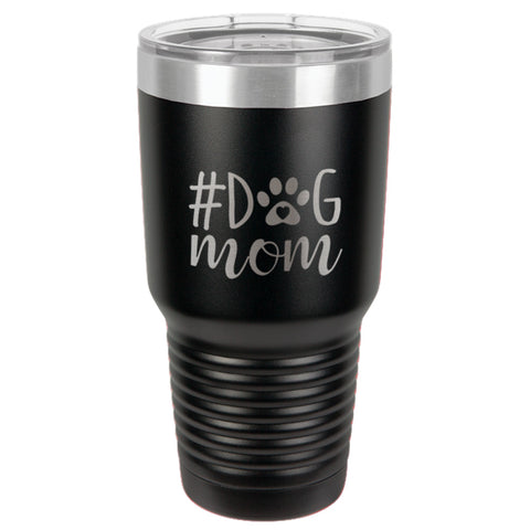 Image of #DogMom Stainless Steel Tumbler