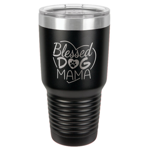 Image of Blessed Dog Mama Stainless Steel Tumbler