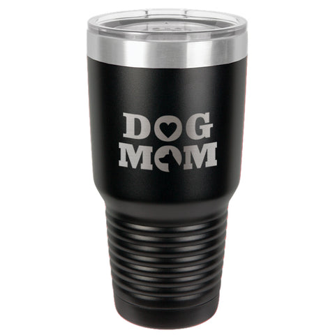 Image of Dog Mom Heart Stainless Steel Tumbler