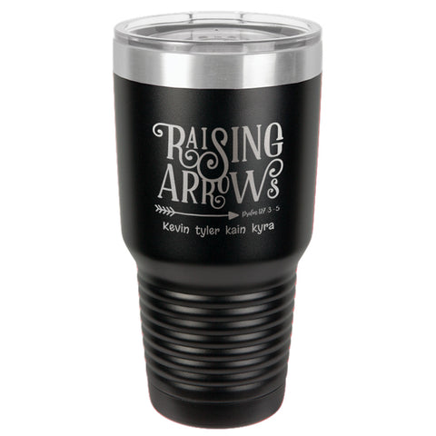 Image of Raising Arrows Personalized Stainless Steel Tumbler