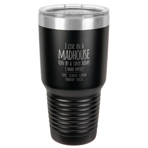 Image of Madhouse Personalized Stainless Steel Tumbler