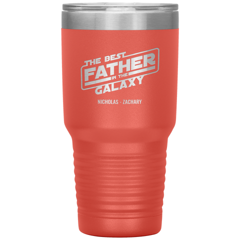 Image of The Best Father In The Galaxy Personalized Tumbler