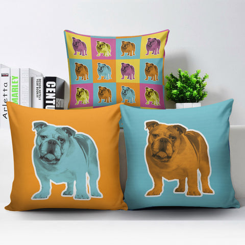 Image of Bulldog Pillow Covers