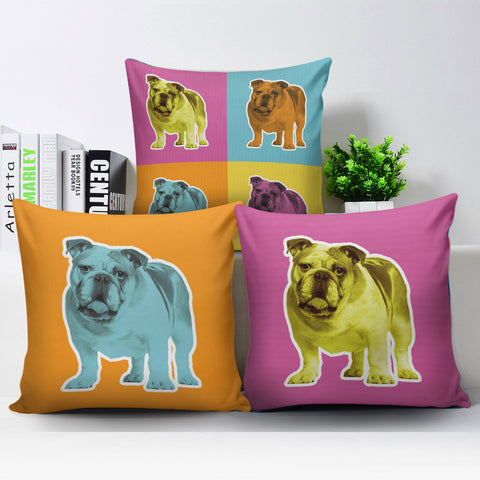 Image of Bulldog Pillow Covers