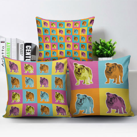 Image of Bulldog Pillow Covers