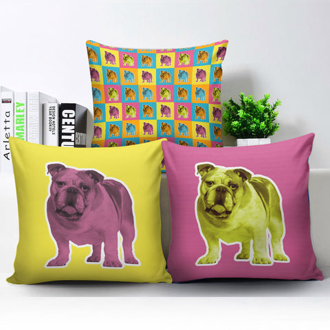 Image of Bulldog Pillow Covers
