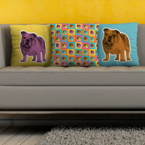 Image of Bulldog Pillow Covers
