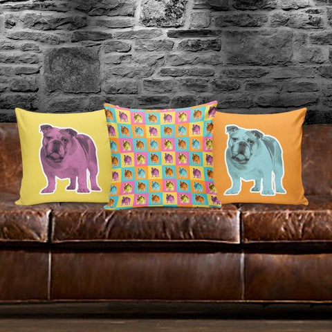 Image of Bulldog Pillow Covers