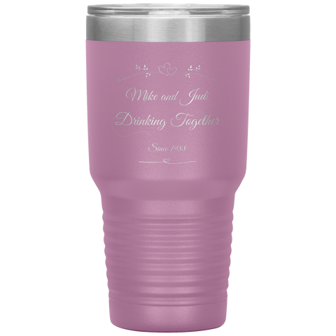 Image of Drinking Together Since Personalized 30oz Tumbler