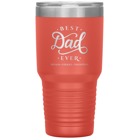 Image of Best Dad Ever Personalized Tumbler June 3