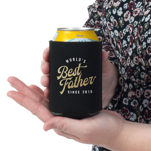 Image of Best Father Personalized Can Wrap