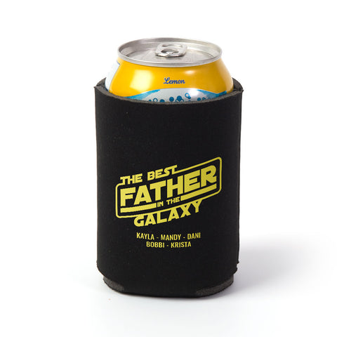 Image of Best Father In The Galaxy Personalized Can Wrap