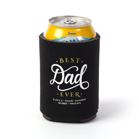 Image of Best Dad Ever Personalized Can Wrap