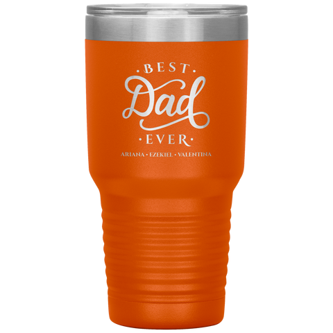 Image of Best Dad Ever Personalized Tumbler June 3