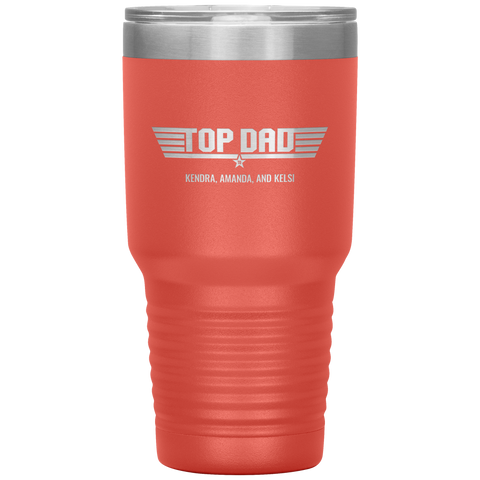Image of Top Dad Personalized Tumbler