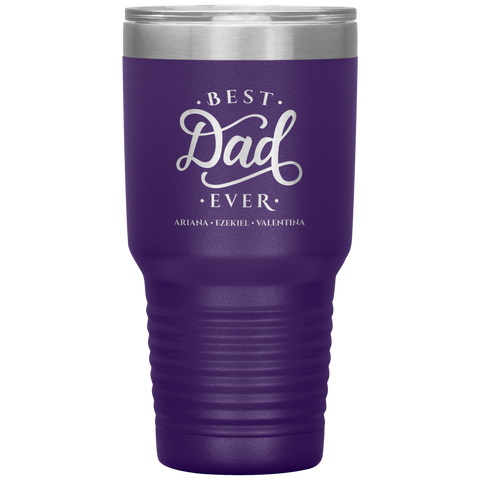 Image of Best Dad Ever Personalized Tumbler June 3
