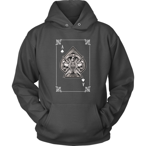 Image of Ace of Spade Card Unisex Hoodie Sweatshirt