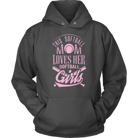 Image of This Softball Mom Loves Her Softball Girls Hoodie