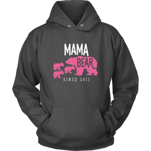Mama Bear with 3 Cubs Hoodie Sweatshirt
