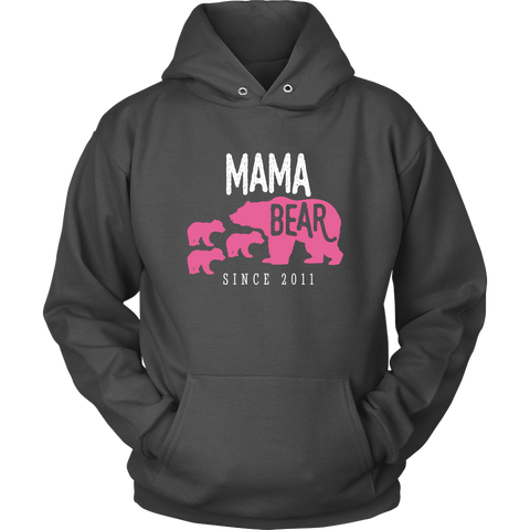 Image of Mama Bear with 3 Cubs Hoodie Sweatshirt