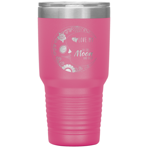 Image of Love My Grandkids To The Moon Sugar Skull Tumbler