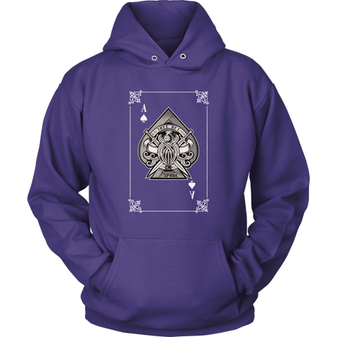 Image of Ace of Spade Card Unisex Hoodie Sweatshirt