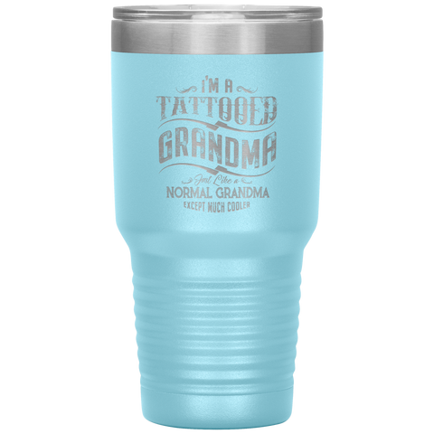 Image of Tattooed Grandma Polar Camel 30oz Stainless Steel Tumbler