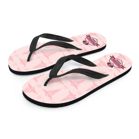 Image of Mississippi Nurse Flip Flops Pink