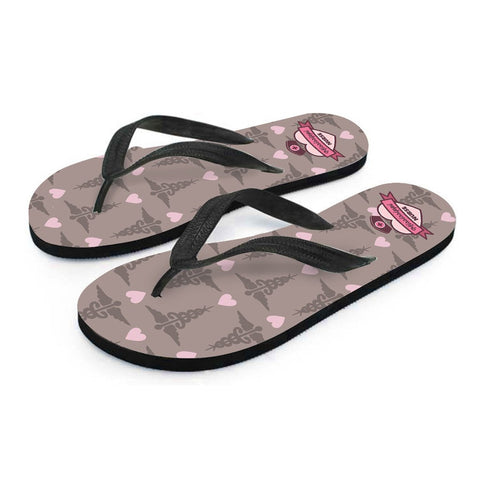 Image of Mississippi Nurse Flip Flops Rosy Brown