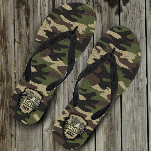 Image of Army Dad Camouflage Flip Flops