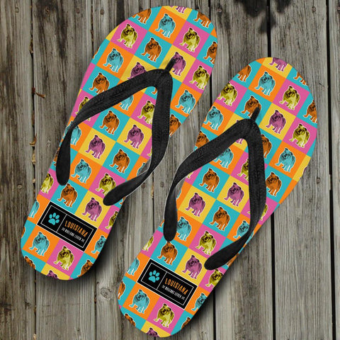 Image of Bulldogs Flip-Flops