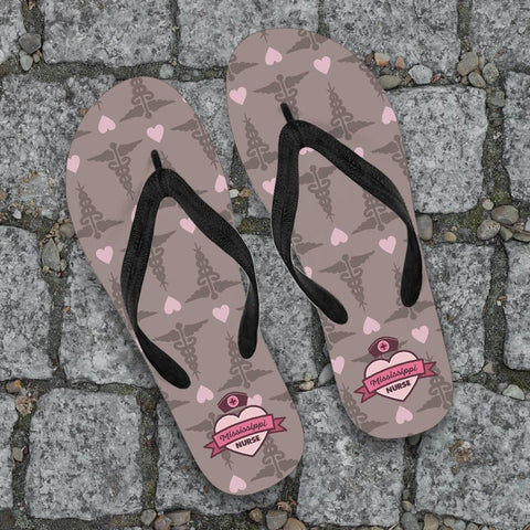 Image of Mississippi Nurse Flip Flops Rosy Brown