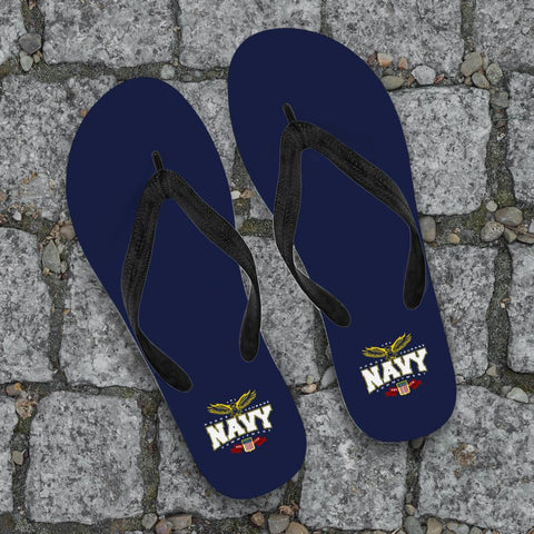Image of Navy Flip Flops