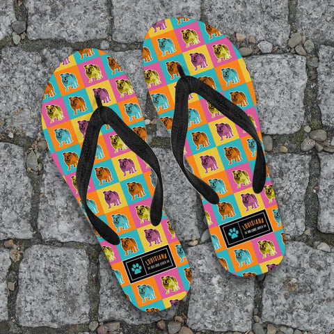 Image of Bulldogs Flip-Flops