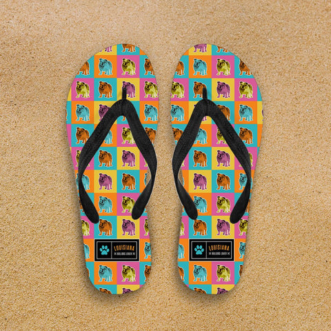 Image of Bulldogs Flip-Flops