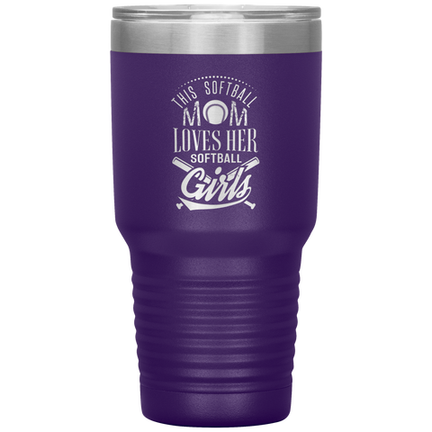 Image of This Softball Mom Loves Her Softball Girls Tumbler