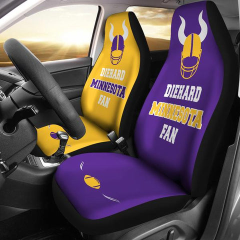 Image of Diehard Minnesota Fan Sports Universal Car Seat Covers