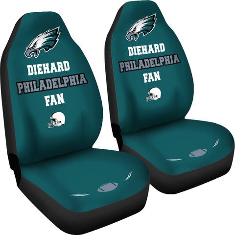 Image of Diehard Philadelphia Fan Sports Universal Car Seat Covers