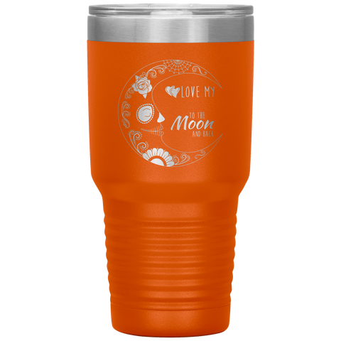 Image of Love My Grandkids To The Moon Sugar Skull Tumbler