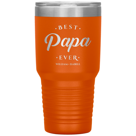 Image of Best Papa Ever Personalized Tumbler