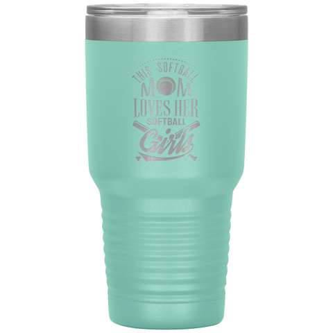 Image of This Softball Mom Loves Her Softball Girls Tumbler
