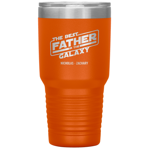Image of The Best Father In The Galaxy Personalized Tumbler