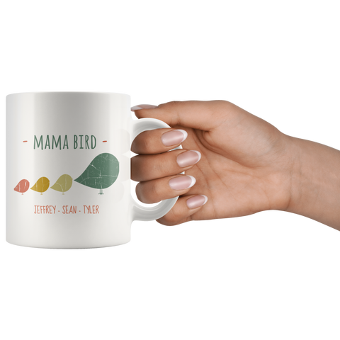 Image of Mama Bird Mug Jeffrey Sean Tyler