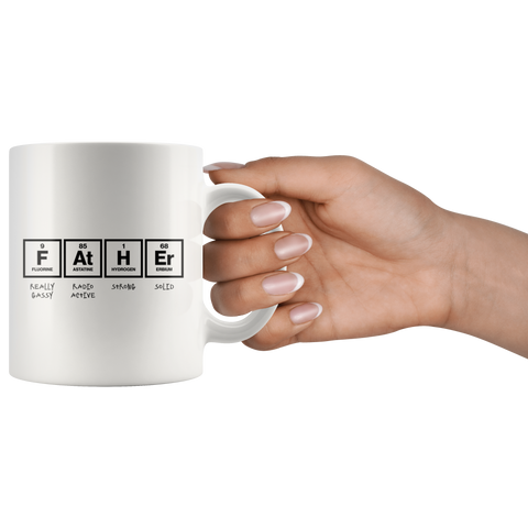 Image of Father Elements White Ceramic Mug