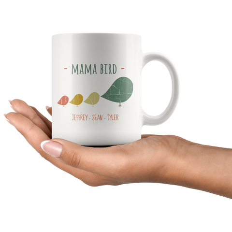 Image of Mama Bird Mug Jeffrey Sean Tyler