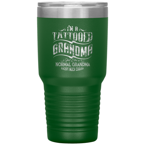 Image of Tattooed Grandma Polar Camel 30oz Stainless Steel Tumbler