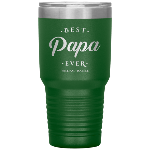 Image of Best Papa Ever Personalized Tumbler