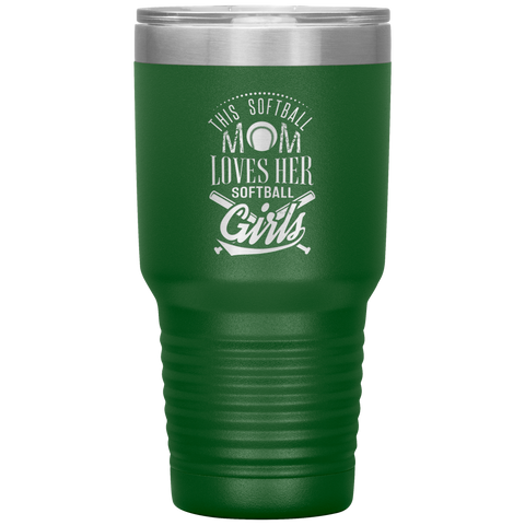 Image of This Softball Mom Loves Her Softball Girls Tumbler