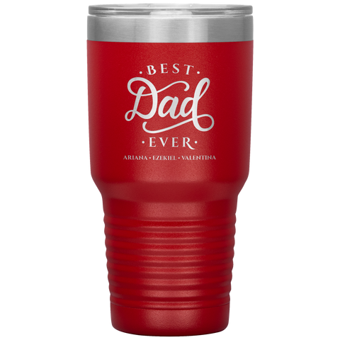 Image of Best Dad Ever Personalized Tumbler June 3